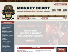 Tablet Screenshot of monkeydepot.com